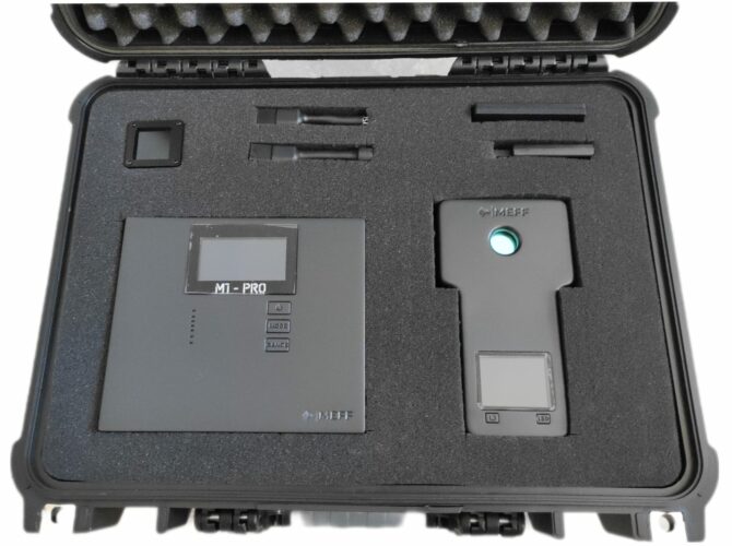 Full MEFF M1-PRO kit with protective case and probes for mobile counter-surveillance operations