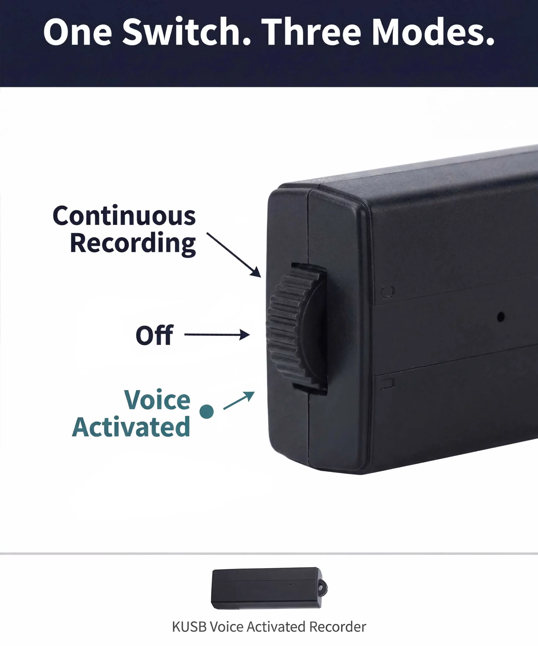 K-USB USB Audio Recorder — 25-Days VOX Standby, 8GB & 288 Hours - Image 7