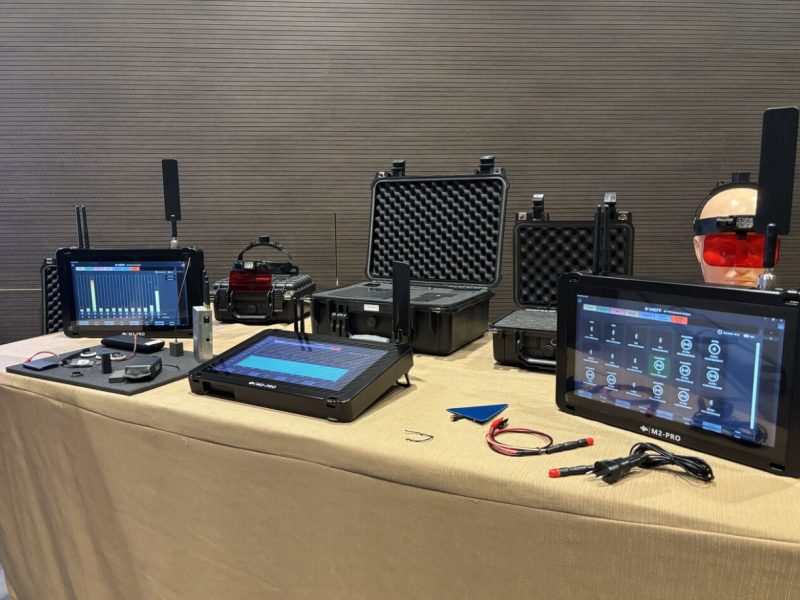 MEFF M2-PRO bug detector for RF sweep and surveillance detection kit in a corporate office